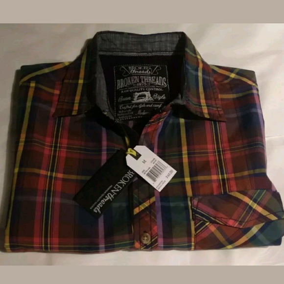 Broken Threads Other - $48 Broken Threads Men's Medium Plaid Button-Down Shirt